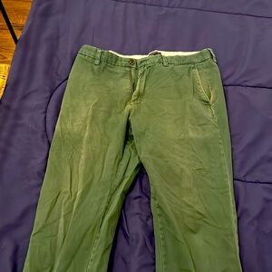 Banana Republic forest green khakis 36x32